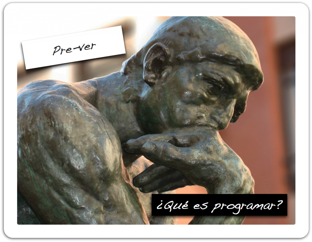¿Qué es programar?