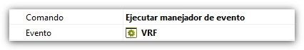 Comando ejecutar manejador de evento VRF