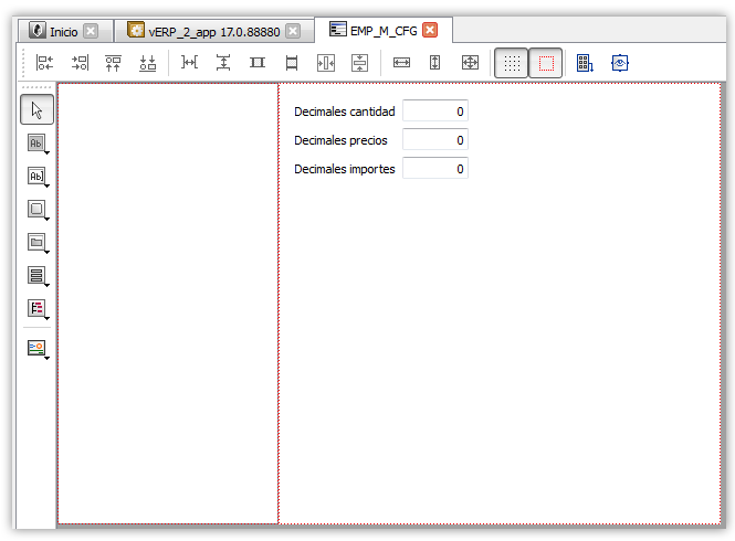 Formulario en edición con el control listbox y la pila de formularios sincronizada